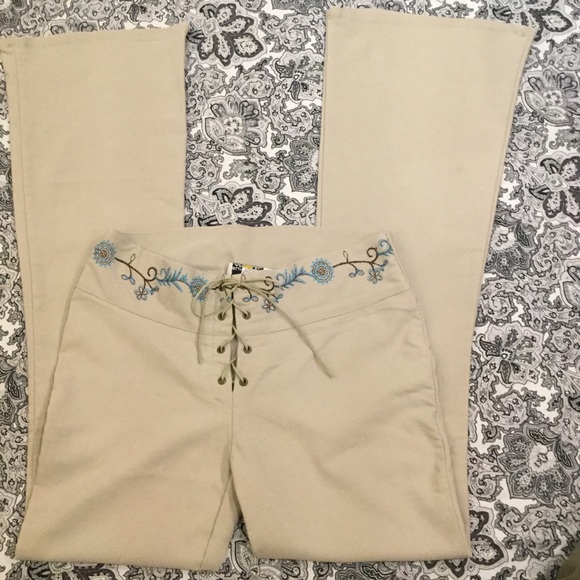 SUNSHINE APPAREL sz11embroidered waist lace up&tie - Picture 2 of 5